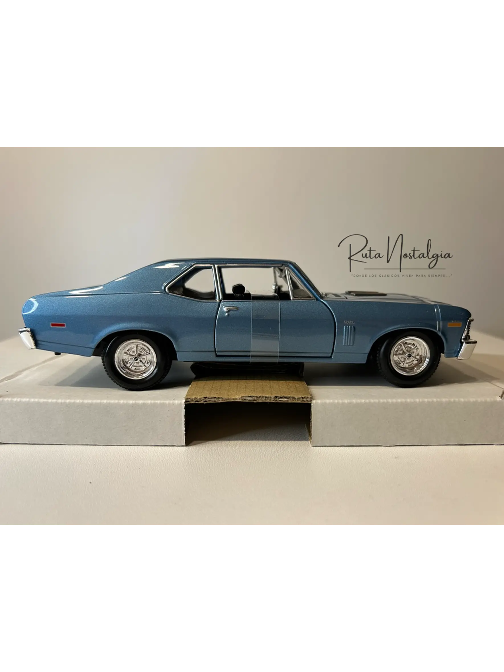 Chevrolet Nova SS 1970 — Maisto Special Edition 1:24 | Azul Claro | El 