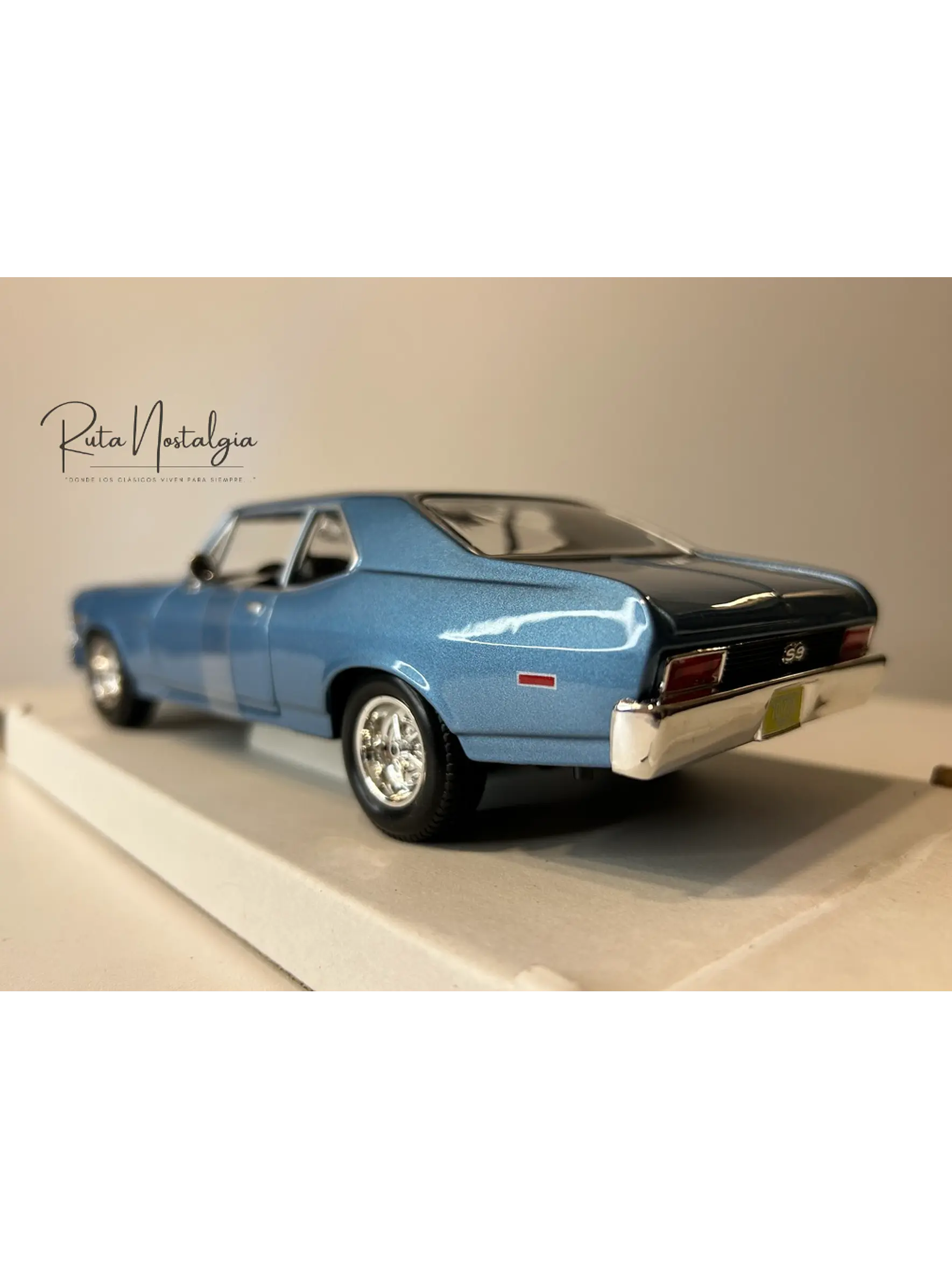 Chevrolet Nova SS 1970 — Maisto Special Edition 1:24 | Azul Claro | El 