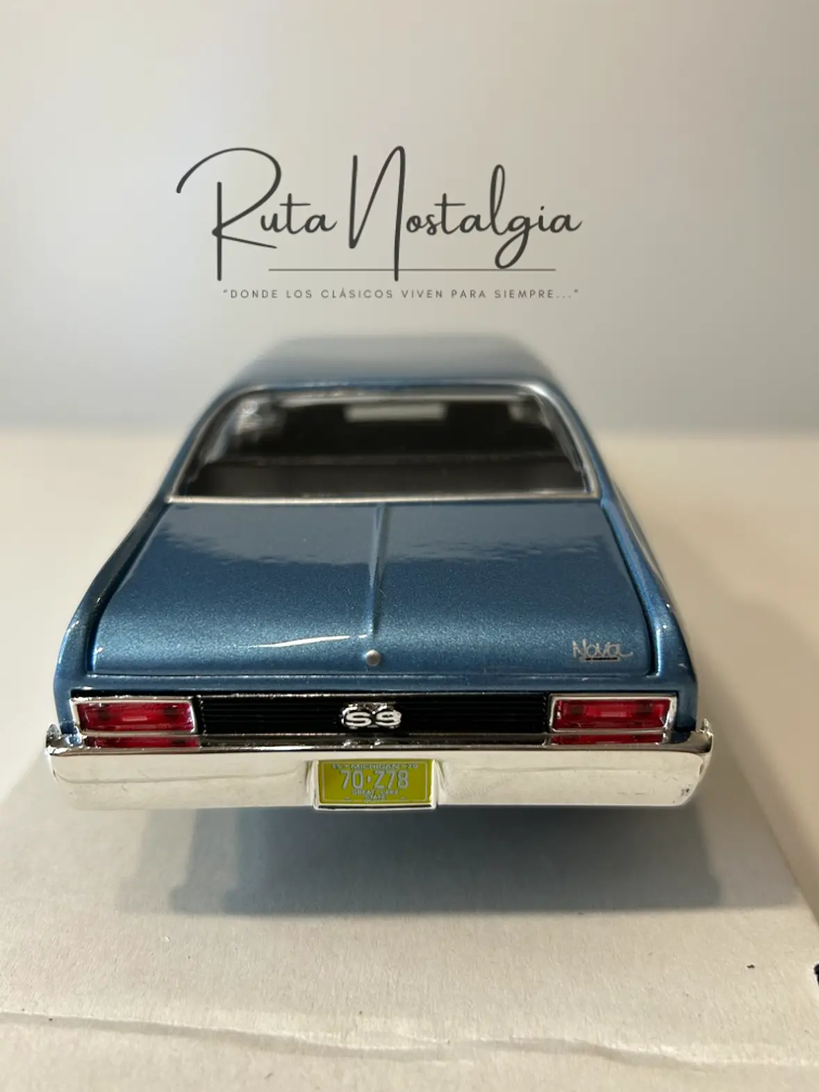 Chevrolet Nova SS 1970 — Maisto Special Edition 1:24 | Azul Claro | El 