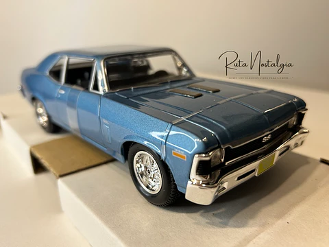 Chevrolet Nova SS 1970 — Maisto Special Edition 1:24 | Azul Claro | El "sleeper" del músculo americano