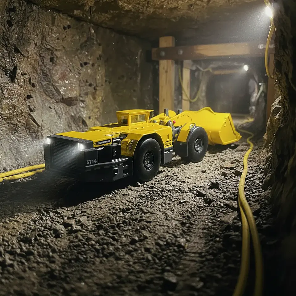 Cargador Subterráneo - Scooptram | Atlas Copco  ST14 - Escala 1:50  | MODELO CON DETALLES 1
