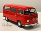 Furgón a escala Volkswagen Kombi T2 Bus 1972 | 1:24 Welly – MODELO CON ESPEJO REPARADO - Miniatura 10