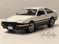 Auto Toyota Sprinter Trueno AE86 Blanco Negro Maisto 1:24 | CAJA DE CARTÓN CON DETALLES - Miniatura 4