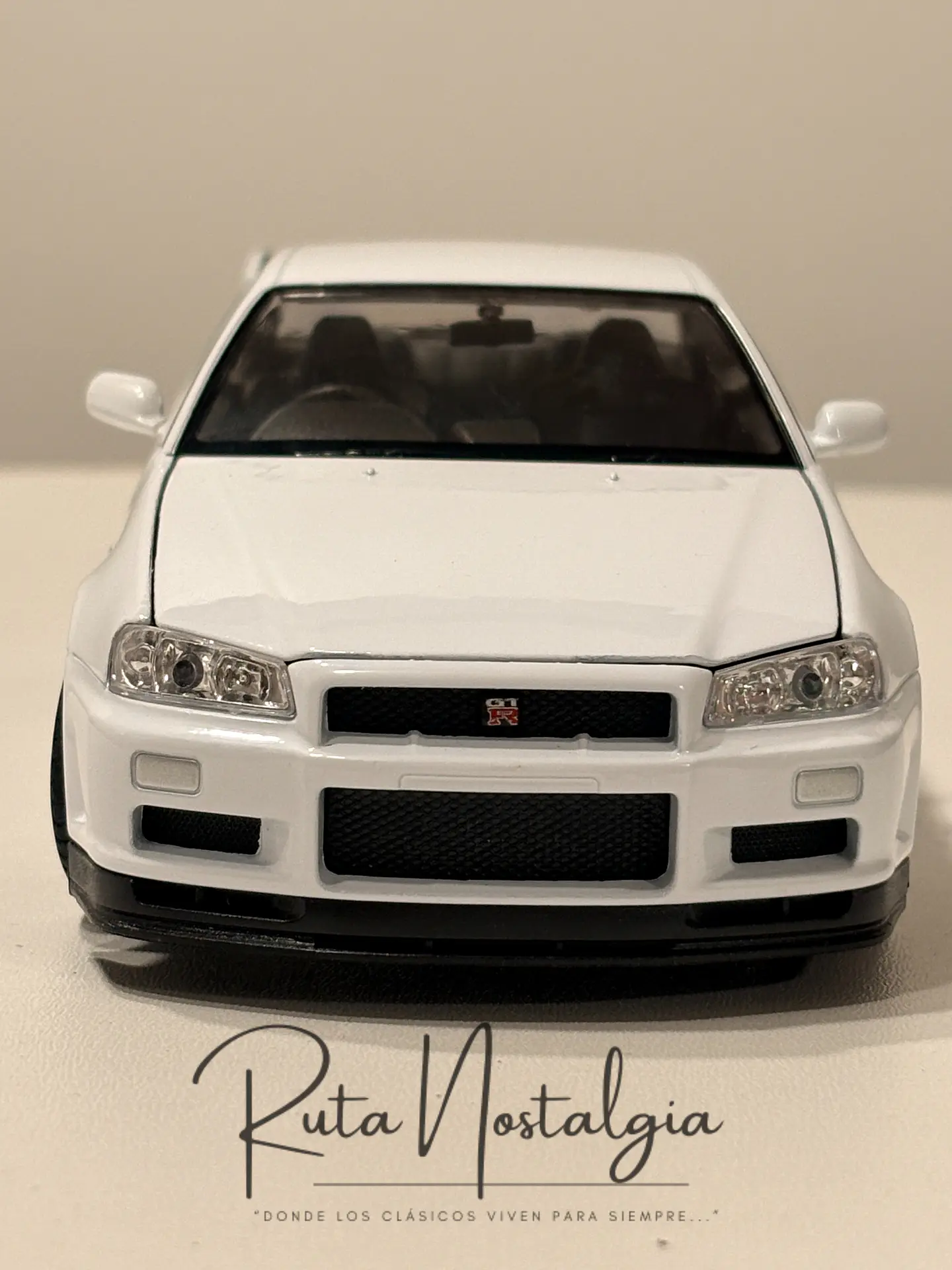 Nissan Skyline GT-R (R34) — Welly NEX Models 1:24 | ESPEJO RETROVISOR REPARADO 5