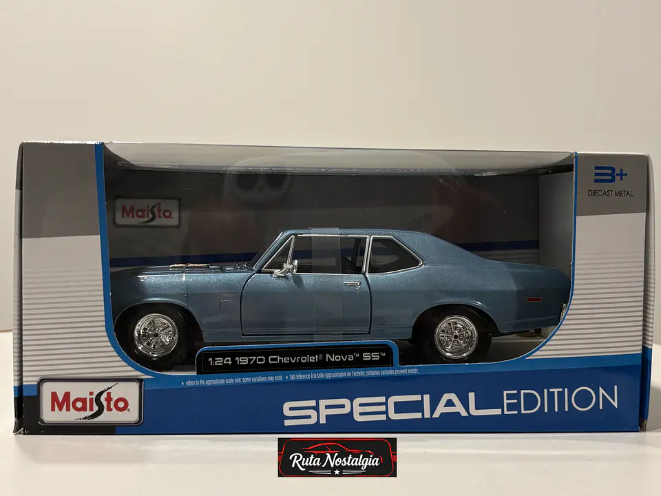 Auto Chevrolet Nova SS 1970 | Maisto Escala 1:24 12