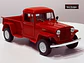 Jeep Willys Pickup 1947 Welly 1:24 Rojo | 4x4 Clasico - Miniatura 9