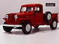 Jeep Willys Pickup 1947 Welly 1:24 Rojo | 4x4 Clasico - Miniatura 4