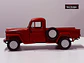 Jeep Willys Pickup 1947 Welly 1:24 Rojo | 4x4 Clasico - Miniatura 5