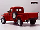 Jeep Willys Pickup 1947 Welly 1:24 Rojo | 4x4 Clasico - Miniatura 6