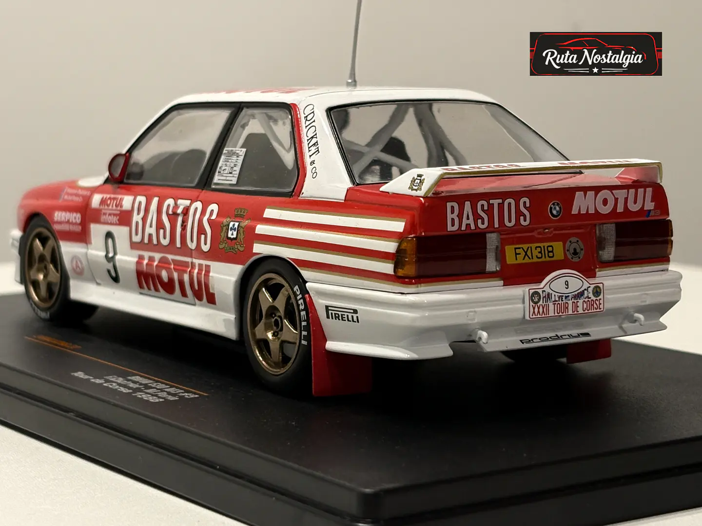 BMW M3 E30 No.9 Bastos Tour de Corse 1988 IXO 1:24 7