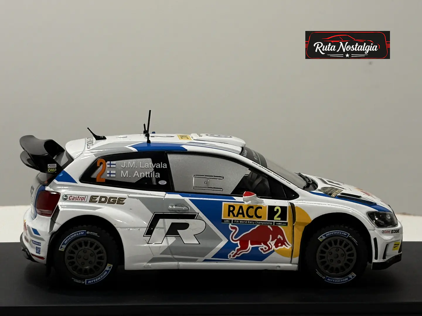 VW Polo R WRC No.2 Latvala Red Bull Catalunya 2014 1:24 7
