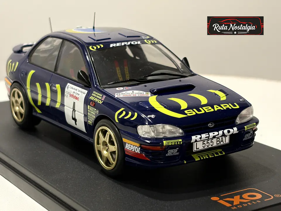 Subaru Impreza 555 No.4 McRae Tour de Corse 1995 IXO Rally 1:24 1