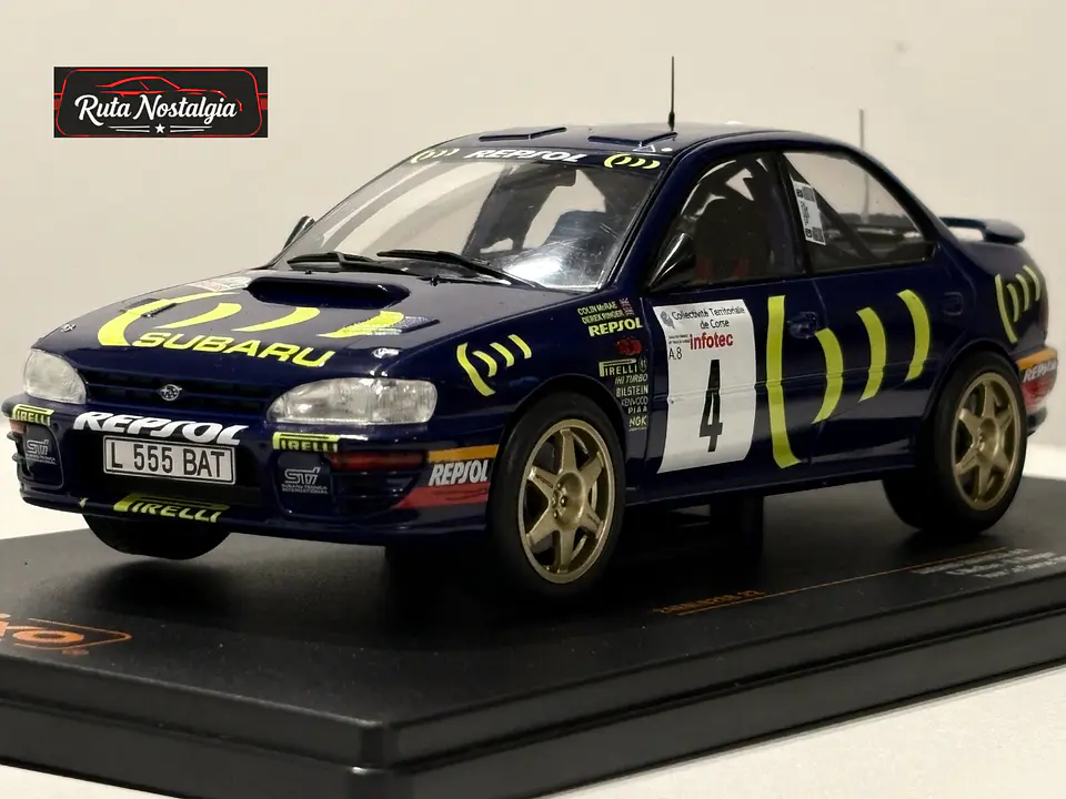 Subaru Impreza 555 No.4 McRae Tour de Corse 1995 IXO Rally 1:24 4