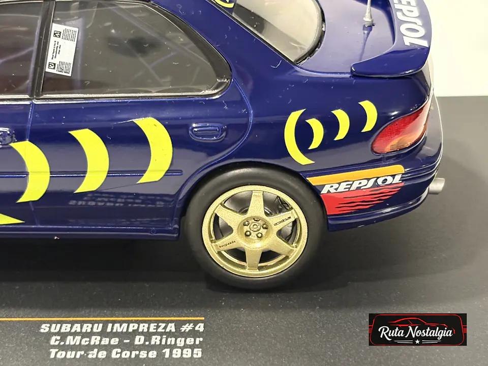 Subaru Impreza 555 No.4 McRae Tour de Corse 1995 IXO Rally 1:24 6