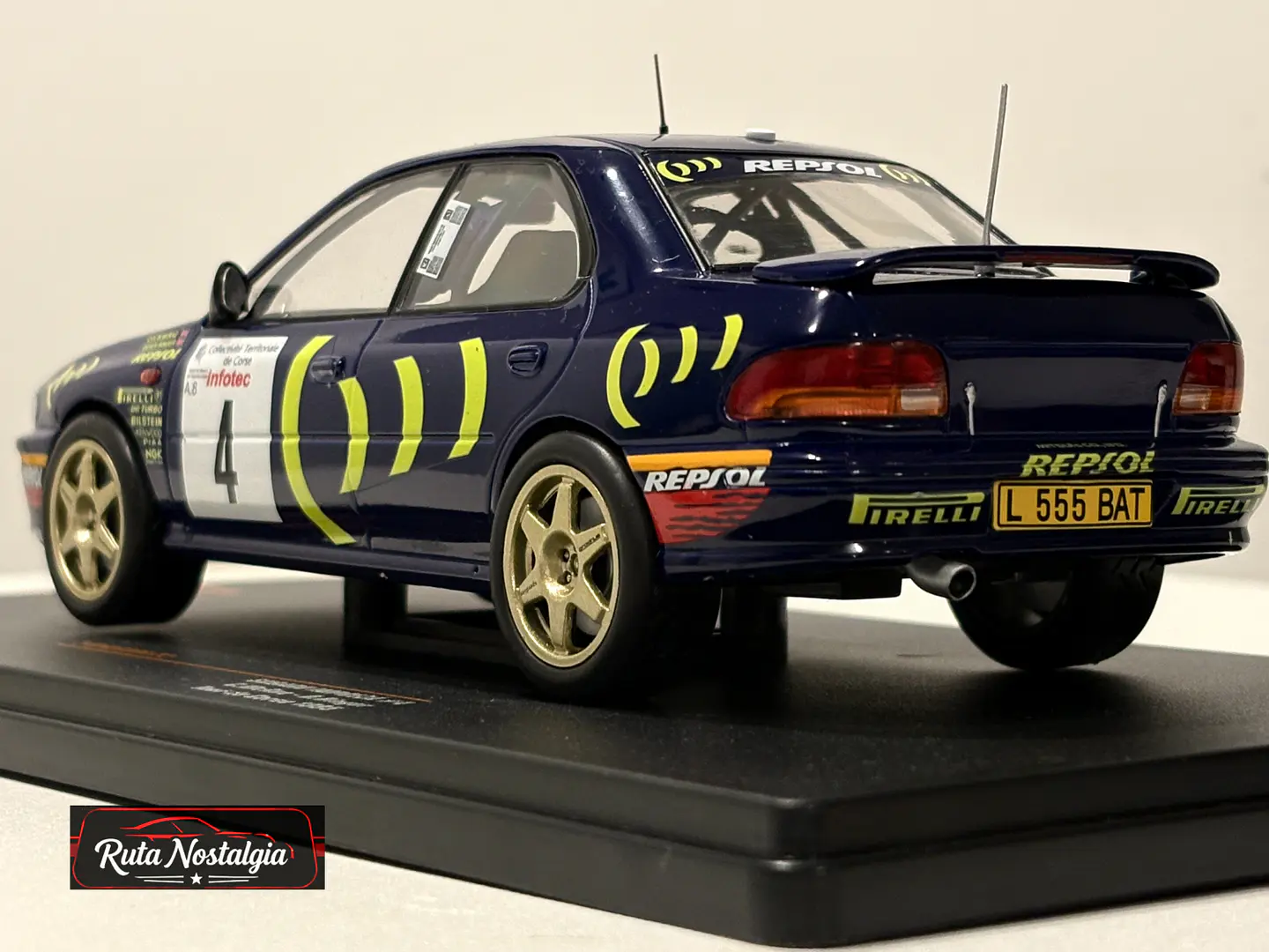 Subaru Impreza 555 No.4 McRae Tour de Corse 1995 IXO Rally 1:24 7