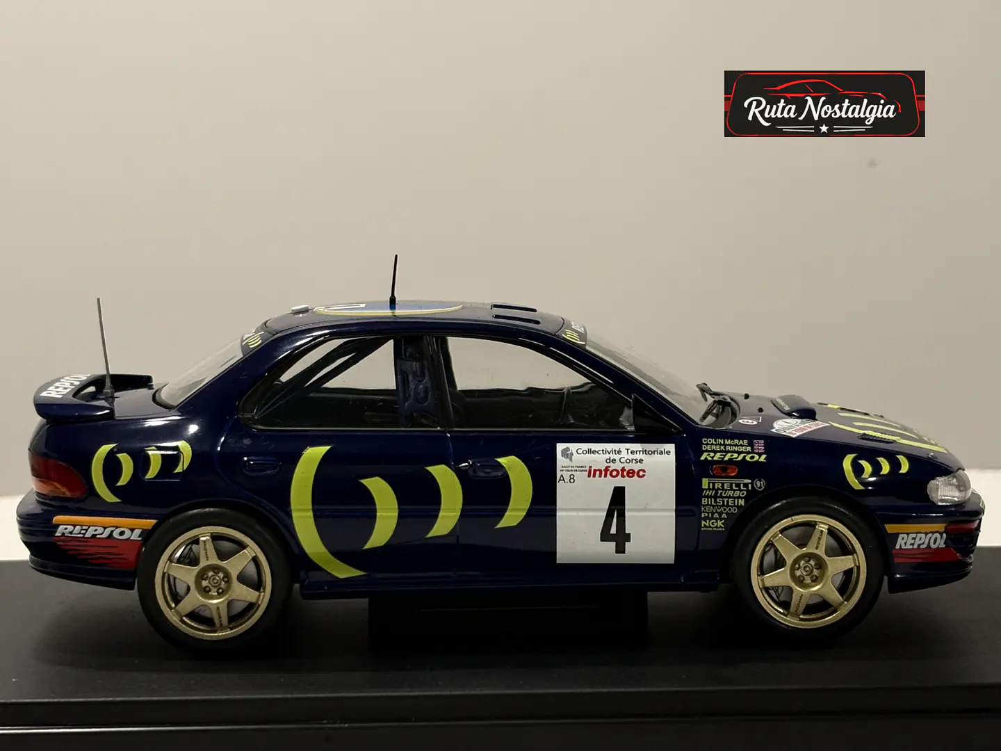 Subaru Impreza 555 No.4 McRae Tour de Corse 1995 IXO Rally 1:24 9