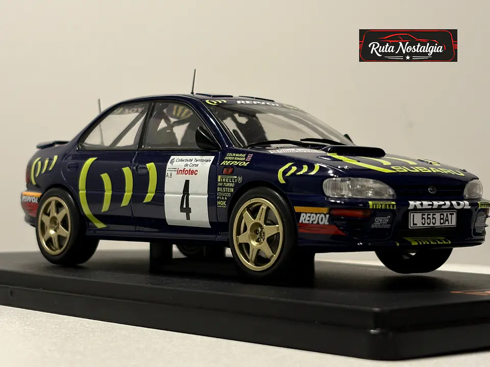 Subaru Impreza 555 No.4 McRae Tour de Corse 1995 IXO Rally 1:24 10