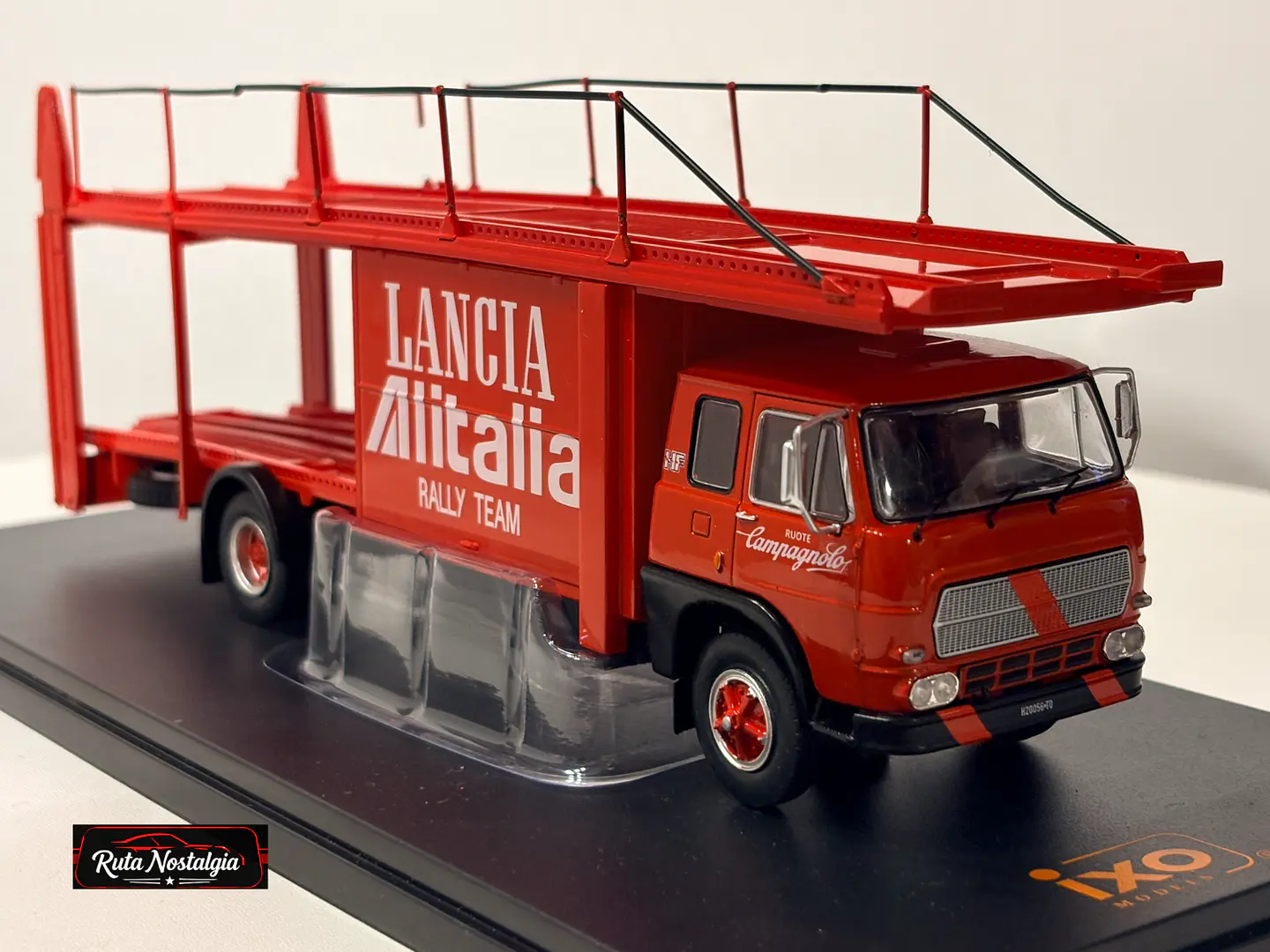 Camión Fiat 673 Lancia Alitalia Rally Team 1976 IXO 1:43 – BARRAS SUPERIORES CON DAÑO DURANTE ENVÍO INTERNACIONAL 9