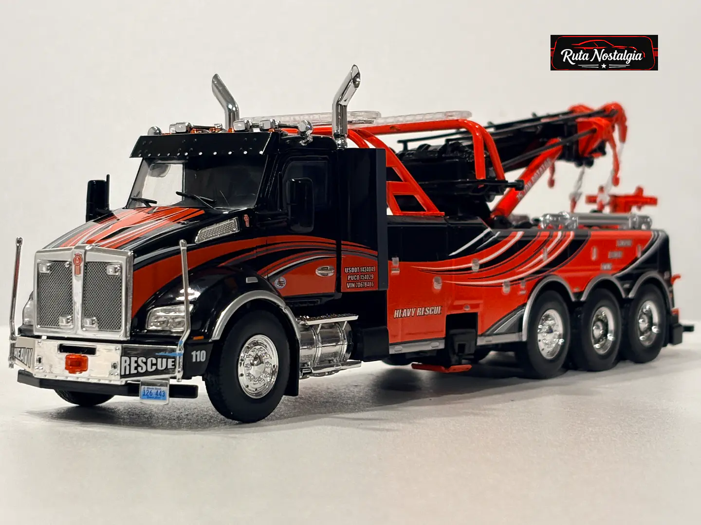 Kenworth T880 Wrecker 2018 — IXO Models 1:43 | Camión grúa premium de colección 10