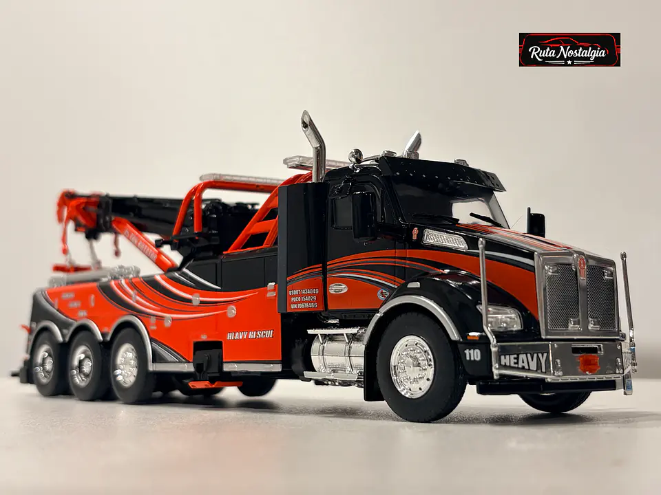 Kenworth T880 Wrecker 2018 — IXO Models 1:43 | Camión grúa premium de colección 12