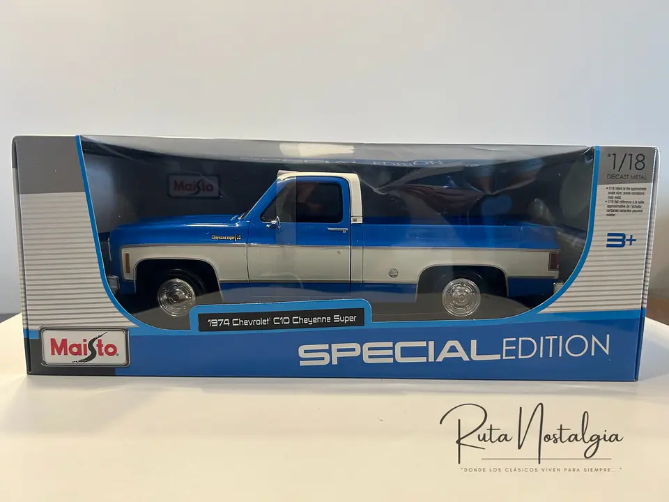 Camioneta a escala Chevrolet C10 Cheyenne Super 1974  – Maisto 1:18 Special Edition  21
