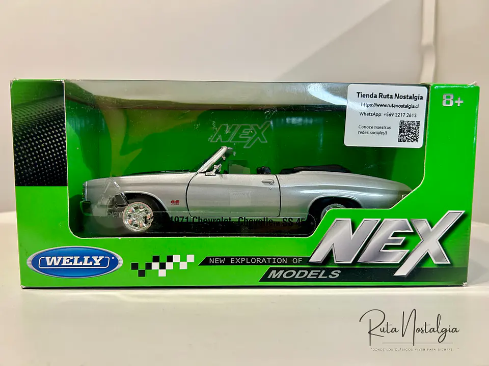 Auto Chevrolet Chevelle SS 454 Convertible 1971 | Welly 1:24 10