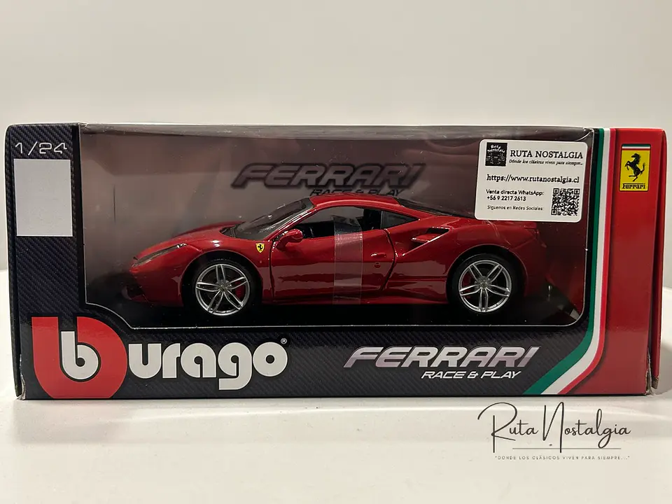 Auto Ferrari 488 GTB | Bburago 1:24 Coleccionable 11