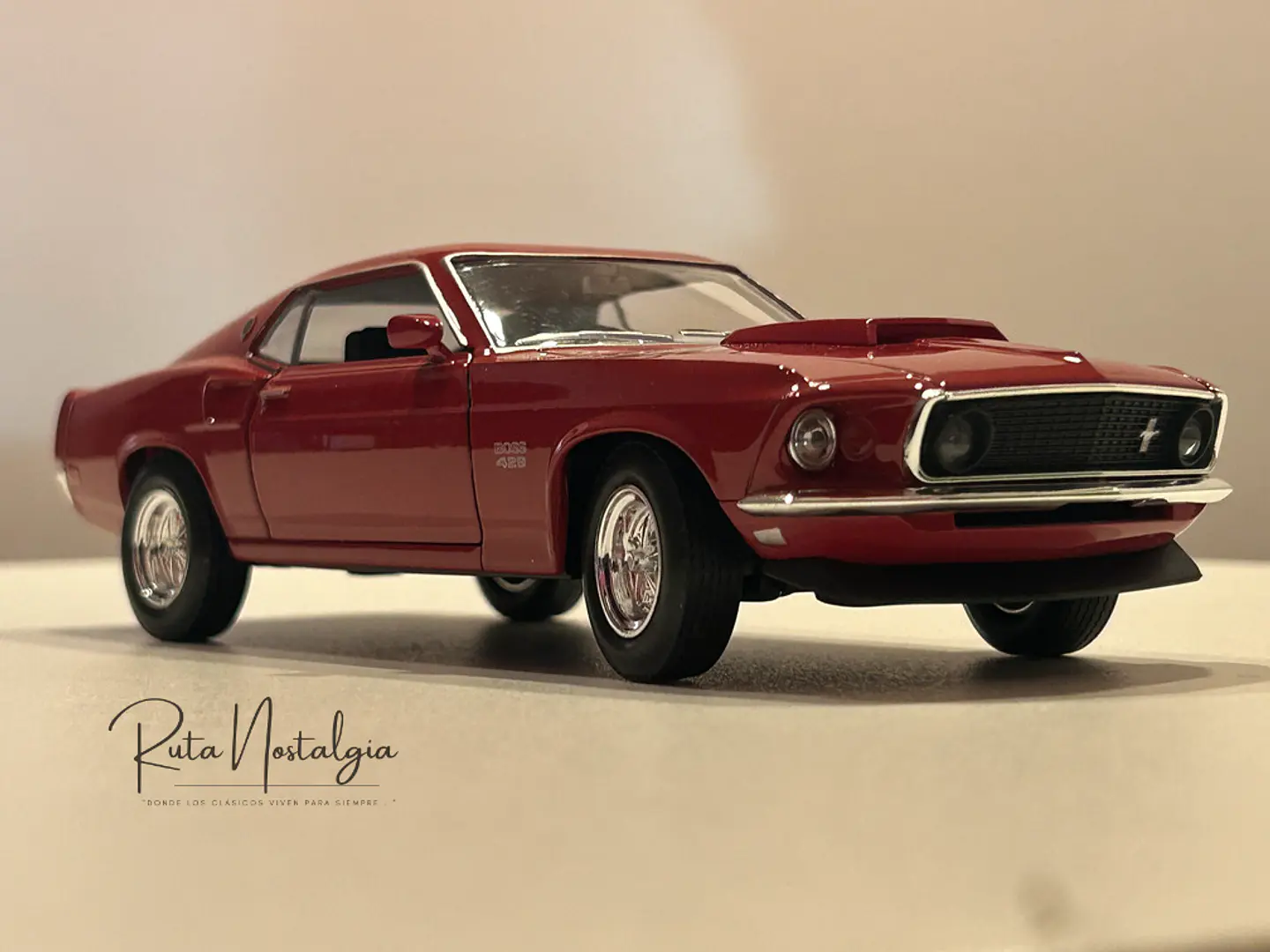 Auto Ford Mustang Boss 429 1969 | Welly Escala 1:24 1
