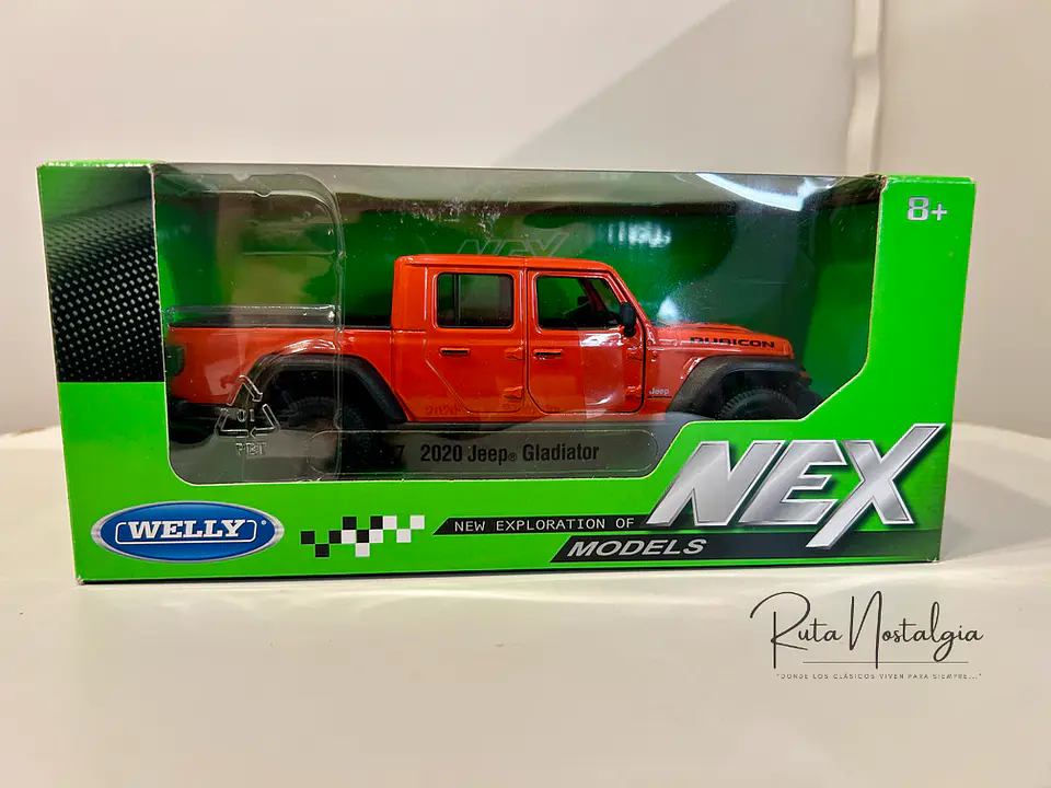 Camioneta Welly Jeep Gladiator Rubicon 1:24 (naranja “Punk”) 8
