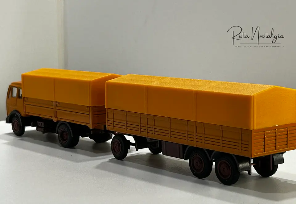 Camión Mercedes-Benz NG 1632/1932 con carro | NZG 1:50 6
