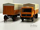 Camión Mercedes-Benz NG 1632/1932 con carro | NZG 1:50 - Miniatura 9
