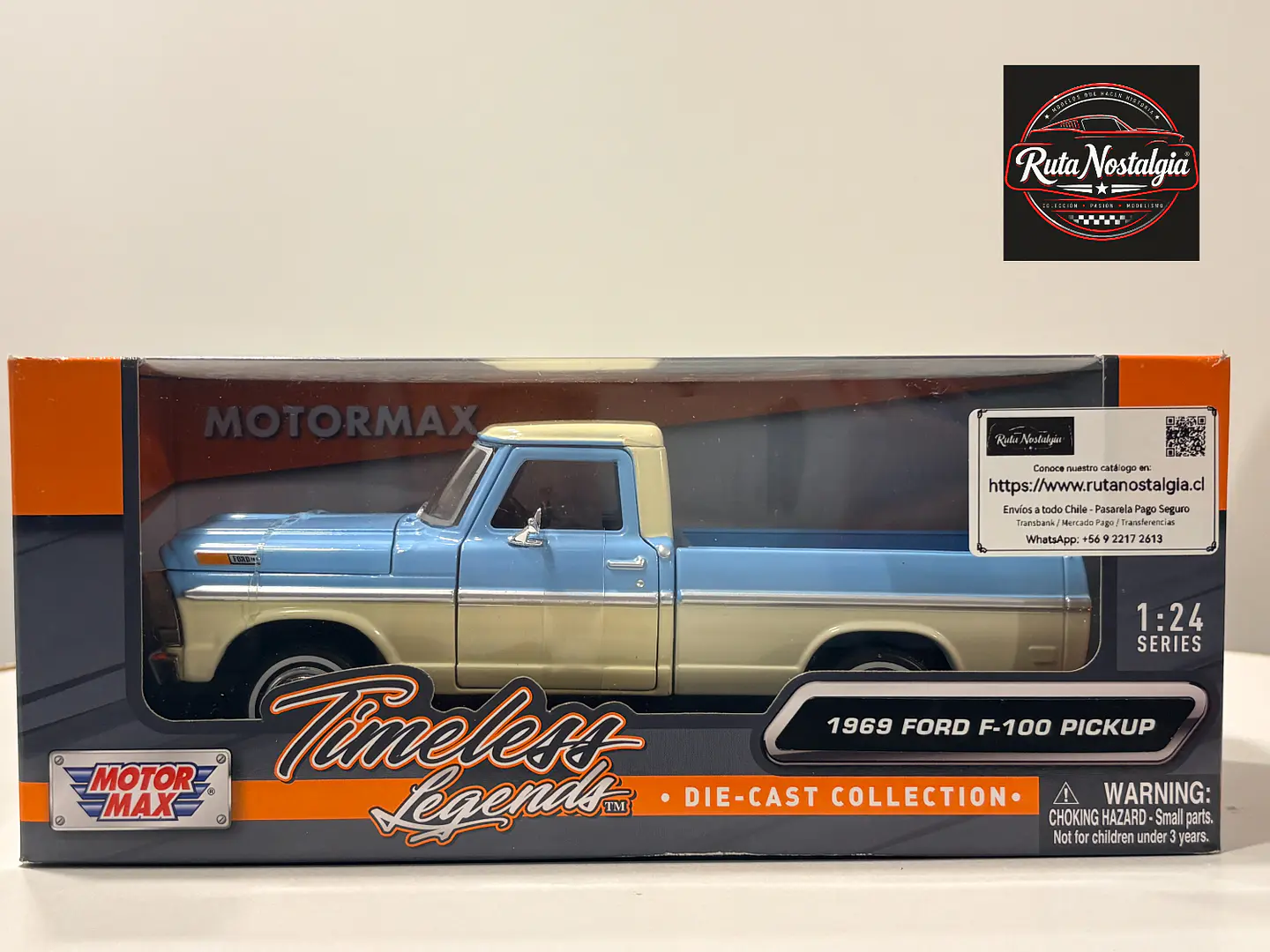 Camioneta Ford F-100 Pickup (1969) | Motormax 1:24  12
