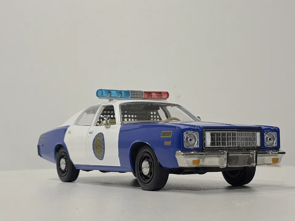 Auto Plymouth Fury 1975 Osage County Sheriff Greenlight 1:24 5