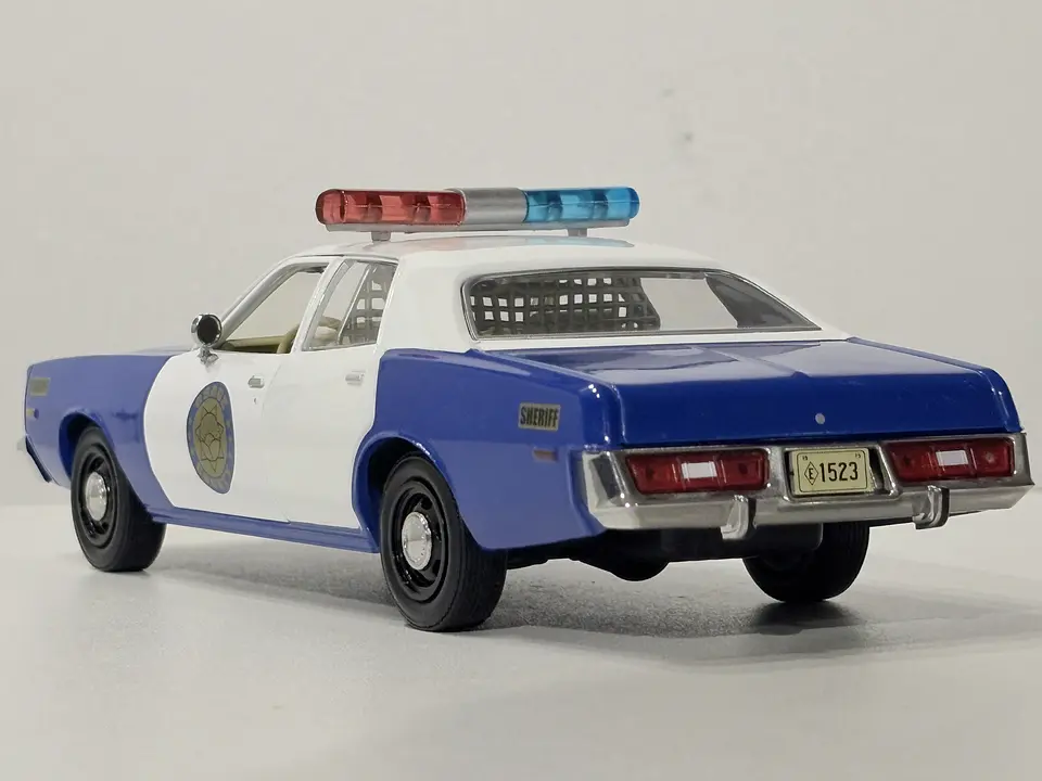 Auto Plymouth Fury 1975 Osage County Sheriff Greenlight 1:24 8