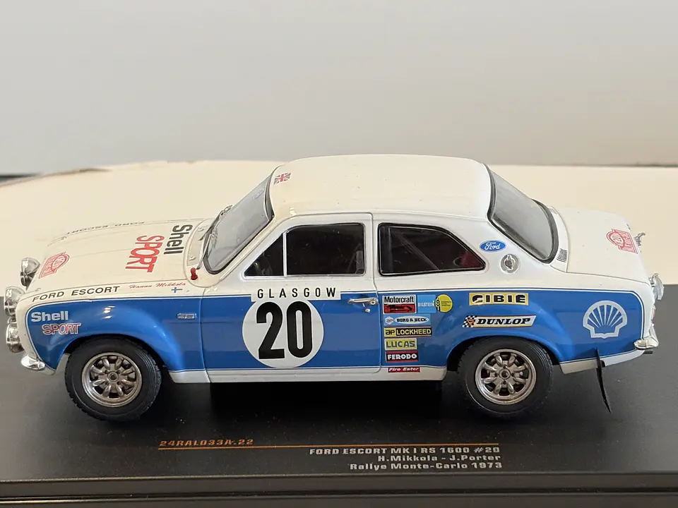 Ford Escort RS1600 Rally Monte Carlo 1973 IXO 1:24 7