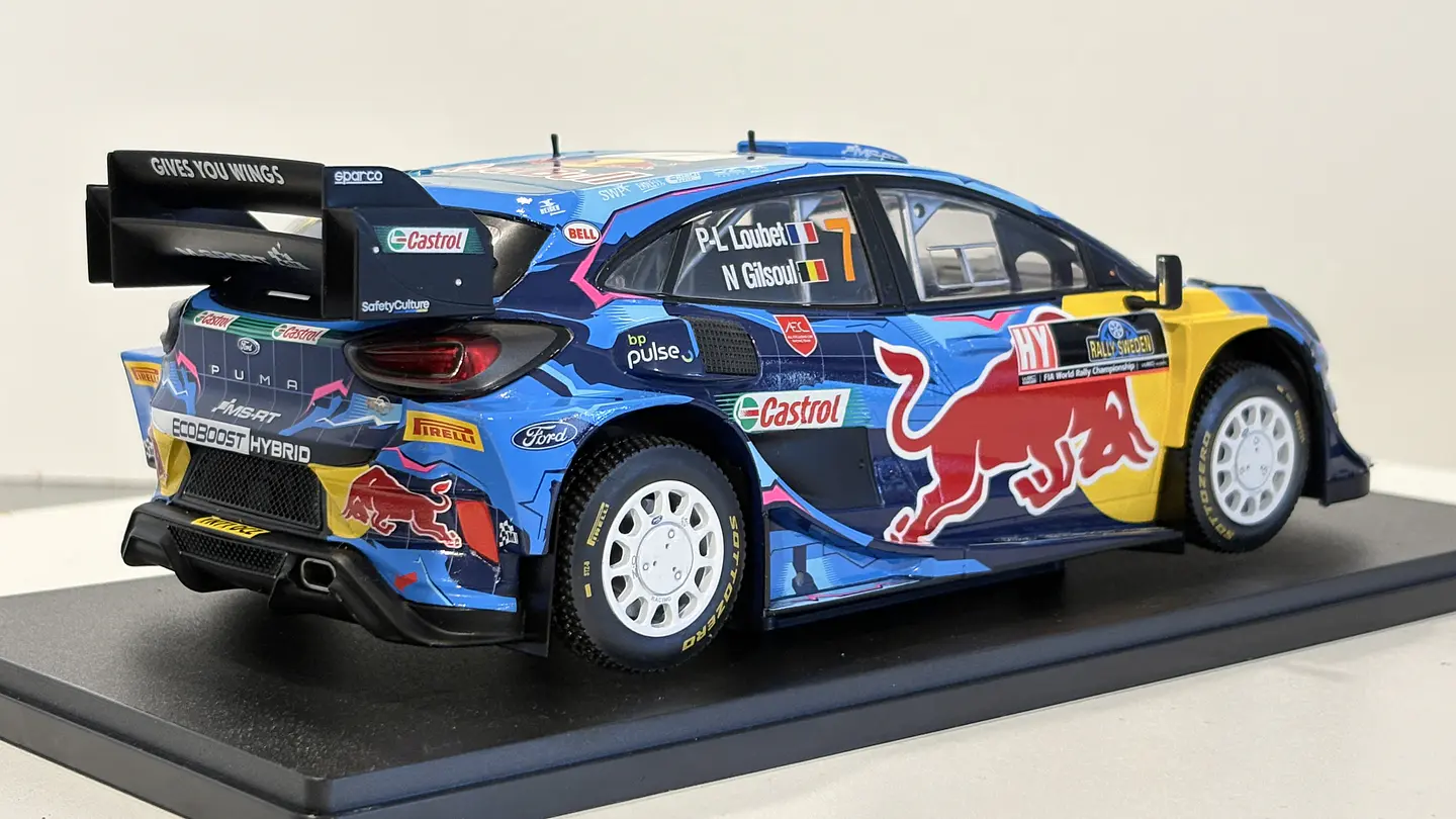 Auto Ford Puma (2023) Rally Suecia Loubet Gilsoul | Escala 1:18 IXO 5