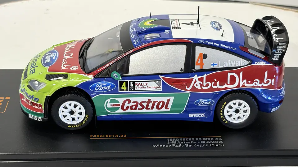 Auto Ford Focus RS WRC 2009 Latvala Rally | Ixo Models 1:24  8