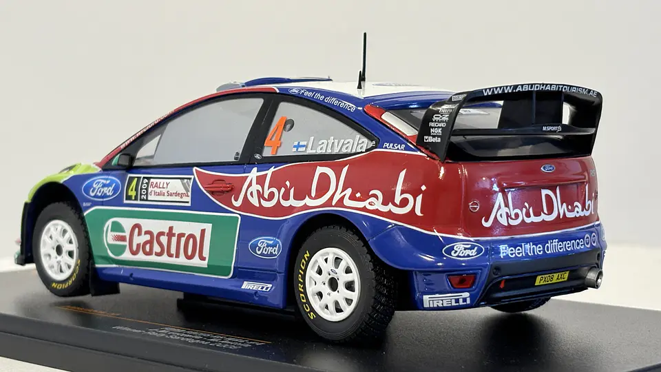 Auto Ford Focus RS WRC 2009 Latvala Rally | Ixo Models 1:24  7