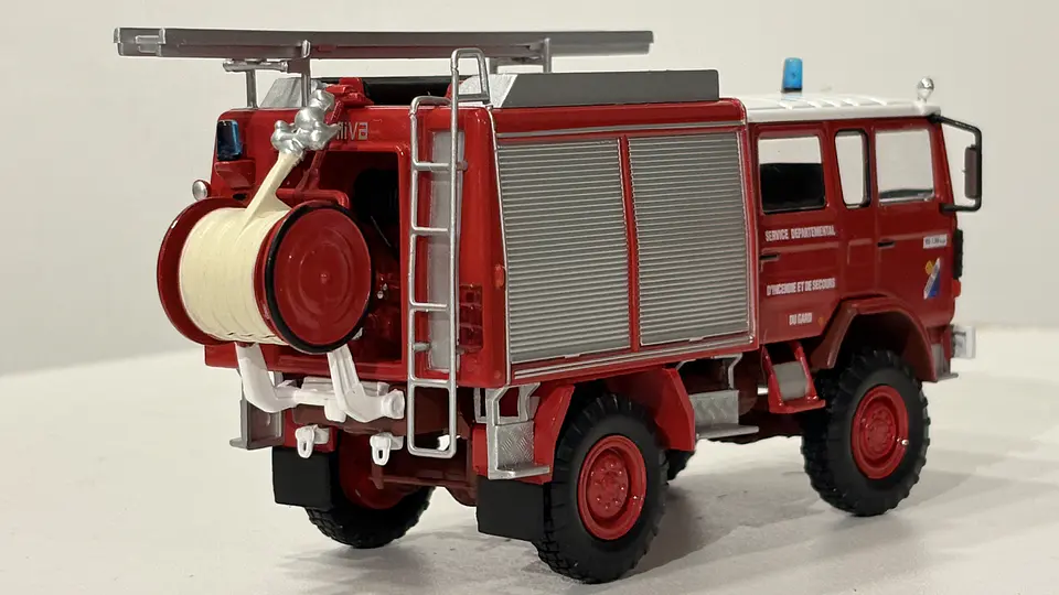 Camión de Bomberos Forestal Renault 95.130 4x4 FPT - Francia 1992 | Edicola Magazine 1:43 5