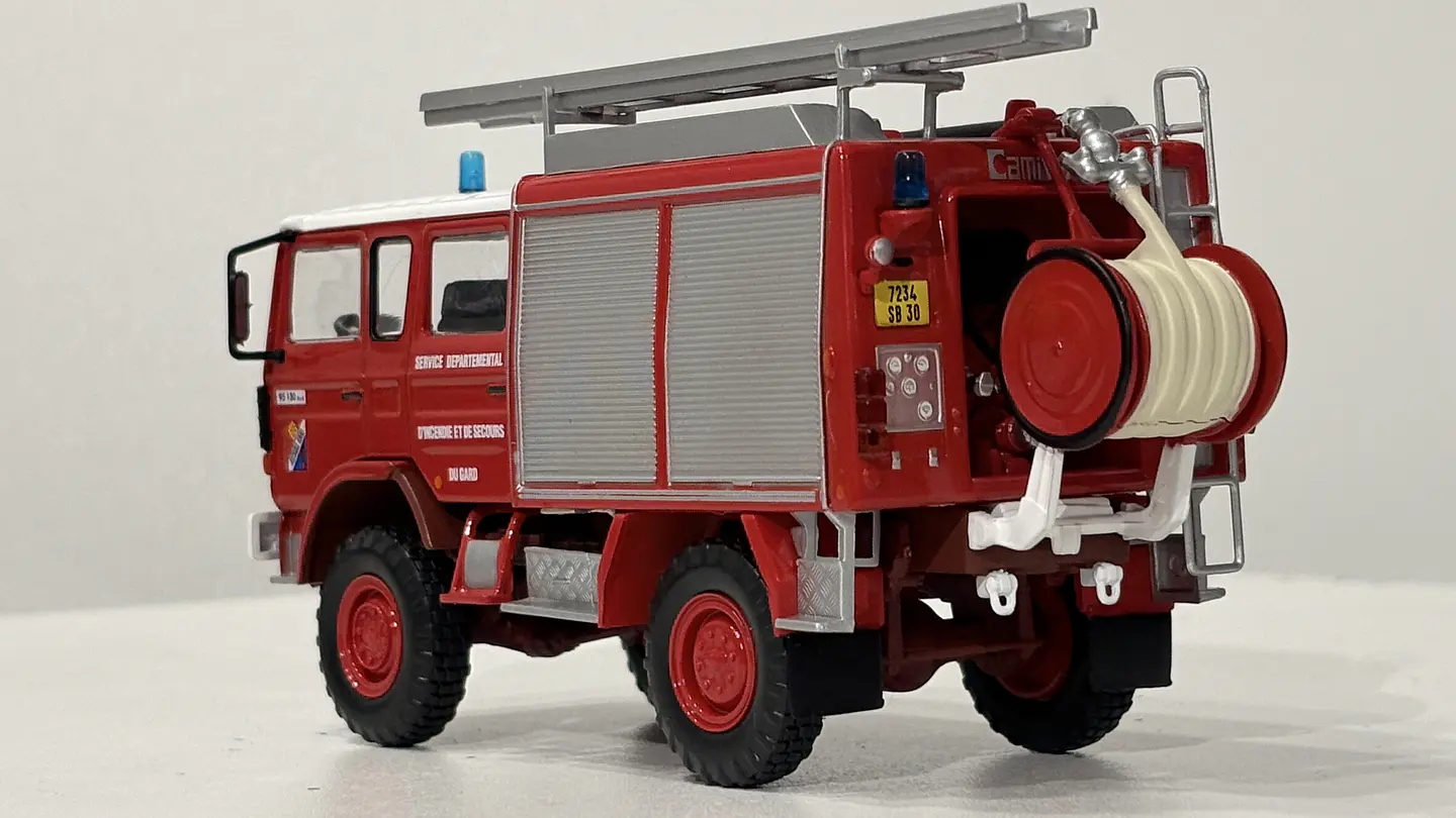 Camión de Bomberos Forestal Renault 95.130 4x4 FPT - Francia 1992 | Edicola Magazine 1:43 7