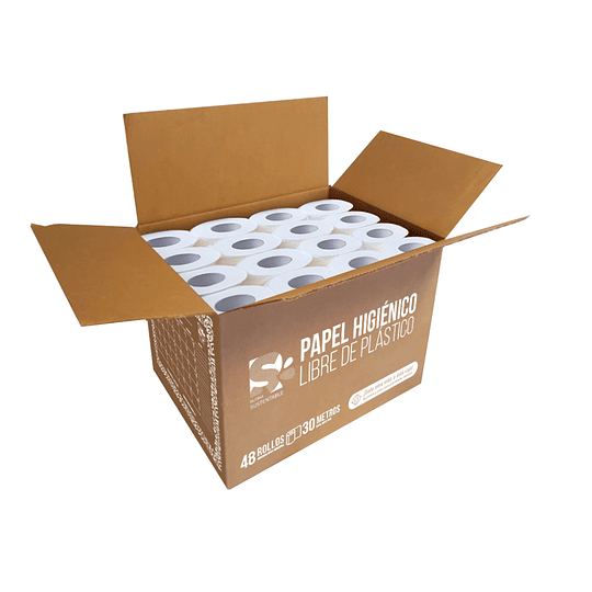 Caja papel higiénico sin plástico