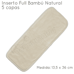Inserto Bambú Natural 5 capas