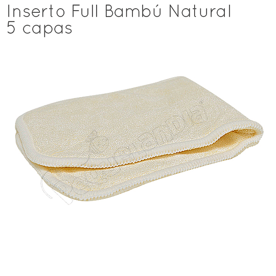 Inserto Bambú Natural 5 capas