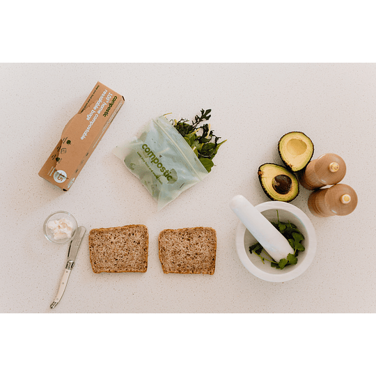 Bolsas reutilizables con cierre compostables 