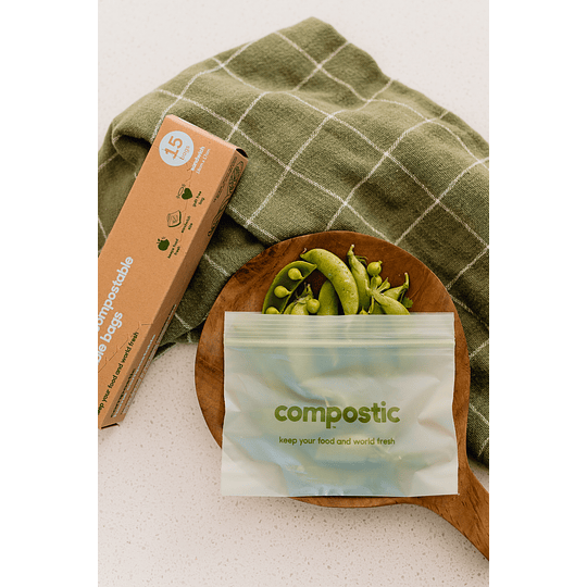 Bolsas reutilizables con cierre compostables 