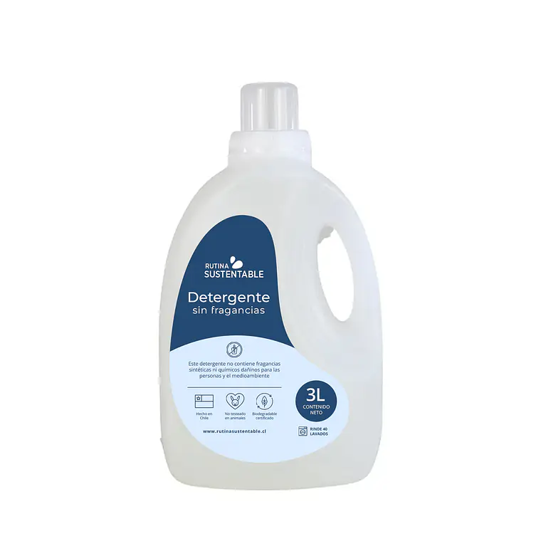 Detergente líquido sin fragancias 3 L 1