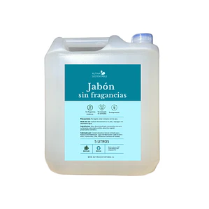 Jabón sin fragancias 5 litros