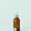 Botella de vidrio ámbar 30 ml con dispensador spray transparente