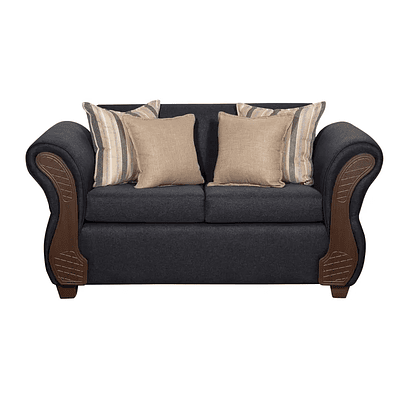 Sofa Legend 3 Cuerpos Beige + 2 Pouf