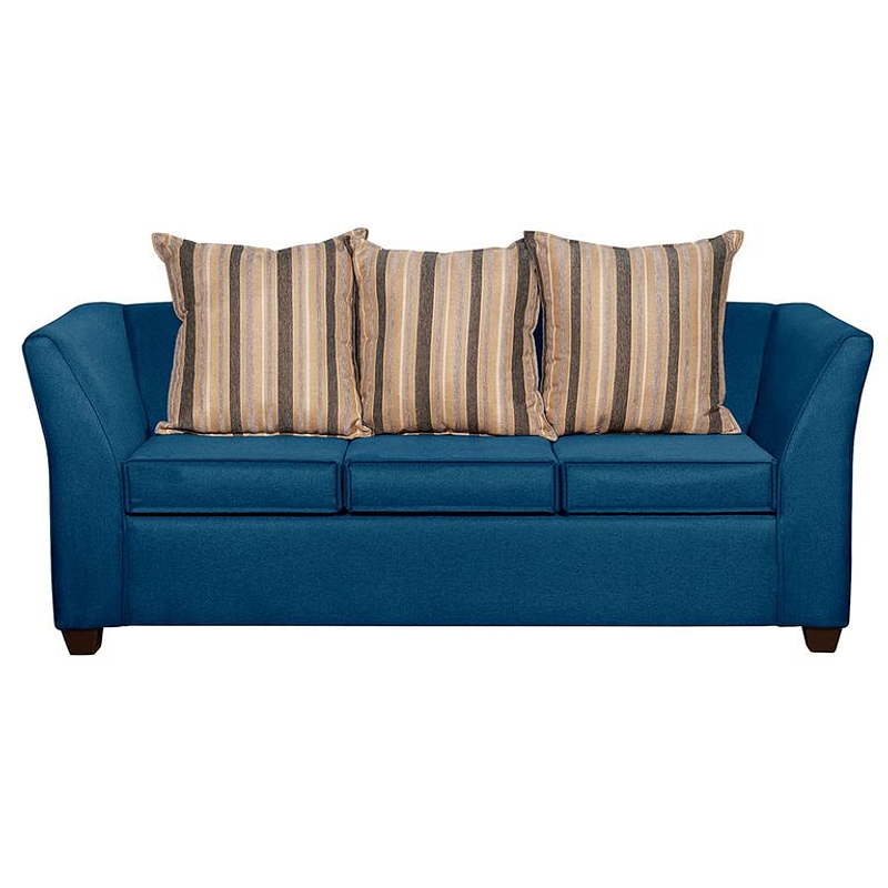 Sofa Legend 3 Cuerpos Y Dos Pouf Turquesa